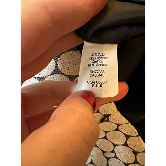 NWT J.Crew Honeycomb Polka Dot Mini Skirt Pencil White Black Women's 2 Holiday - Picture 8 of 9